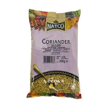 Buy Natco Coriander Seeds 300g at Veenas.com - Online Indian Grocery Store UK