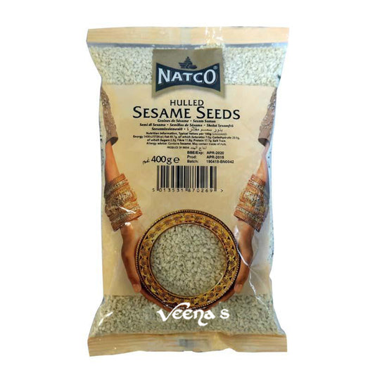 Buy Natco Hulled Sesame Seeds 400g at Veenas.com - Online Indian Grocery Store UK