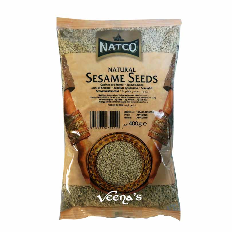 Buy Natco Natural Sesame Seeds 400g at Veenas.com - Online Indian Grocery Store UK