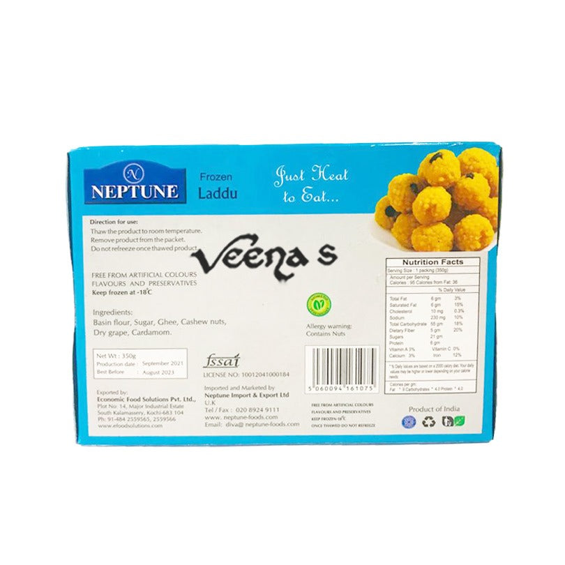 Buy Neptune Frozen Laddu 350g at Veenas.com - Online Indian Grocery Store UK