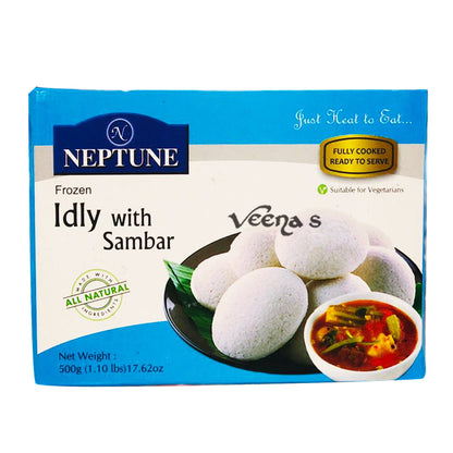 Neptune Frozen Idly with Sambar 500g