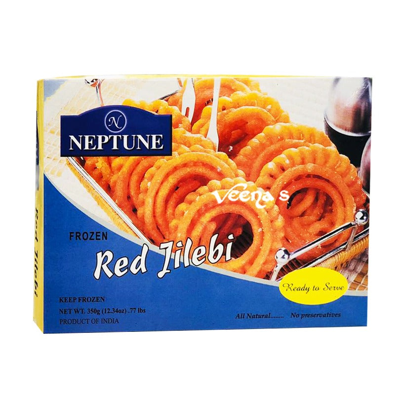 Buy Neptune Frozen Red Jilebi 350g at Veenas.com - Online Indian Grocery Store UK