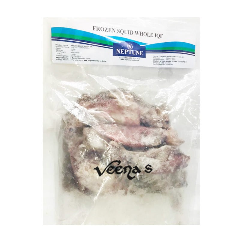 Neptune Frozen Squid Whole 600g