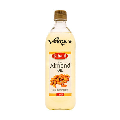 Buy Niharti Almond Oil 1Ltr at Veenas.com - Online Indian Grocery Store UK