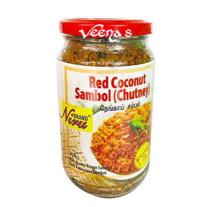 Buy Niru Red Coconut Sambol (Chutney) 300g at Veenas.com - Online Indian Grocery Store UK
