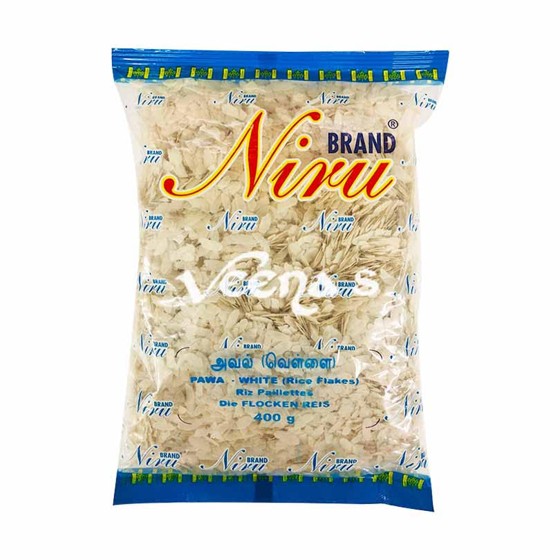 Buy Niru Pawa White Rice Flakes 400g at Veenas.com - Online Indian Grocery Store UK