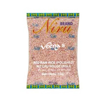 Buy Niru Red Raw Rice Polished 1kg at Veenas.com - Online Indian Grocery Store UK