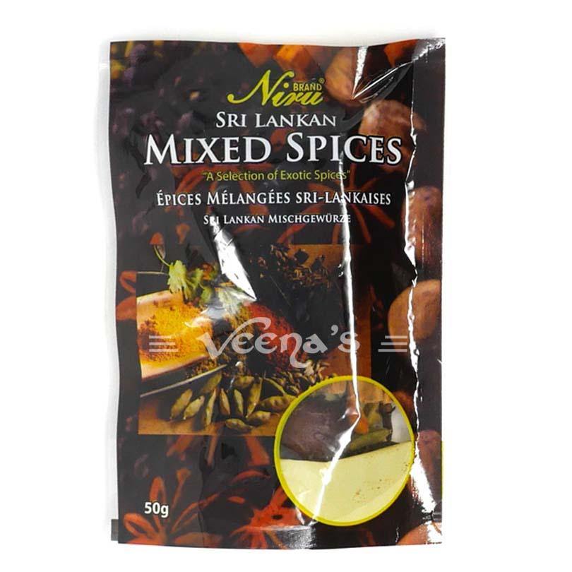 Buy Niru Sri Lankan Mixed Spices Whole 50g at Veenas.com - Online Indian Grocery Store UK