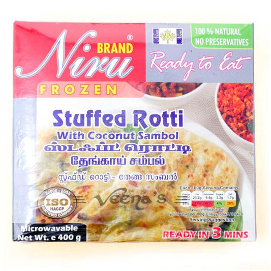 Niru Stuffed Rotti with Coconut Sambol 400g
