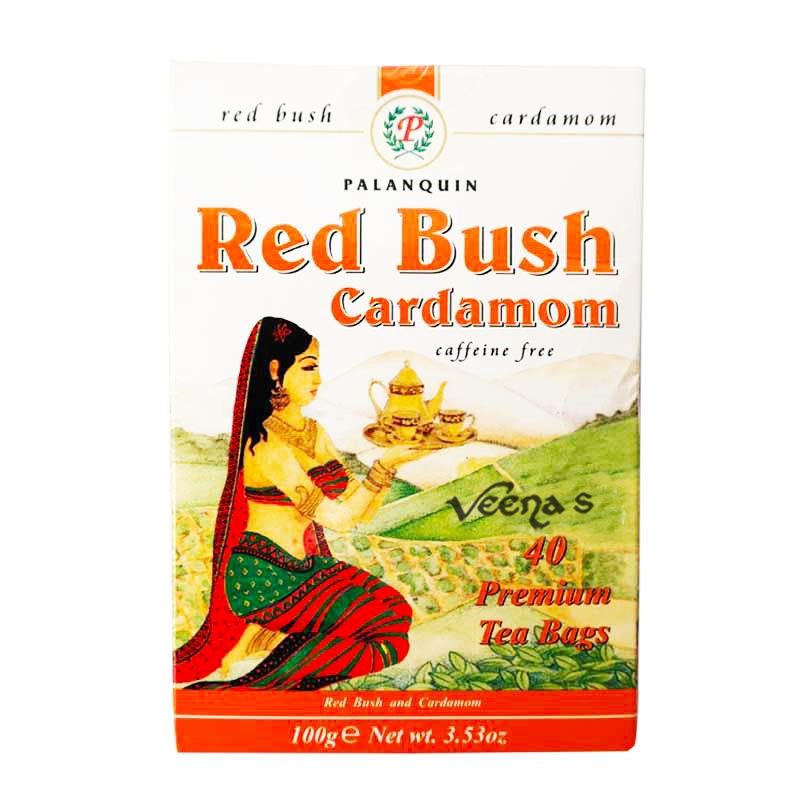 Buy Palanquin Red Bush Cardamom 40 Premium Tea Bags at Veenas.com - Online Indian Grocery Store UK