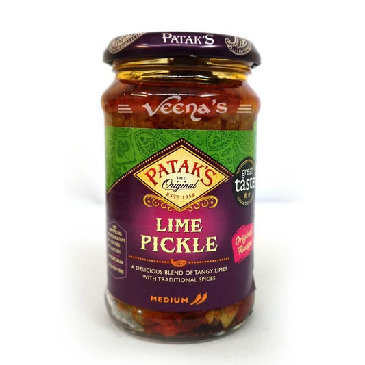 Buy Pataks Lime Pickle Mild 283g at Veenas.com - Online Indian Grocery Store UK