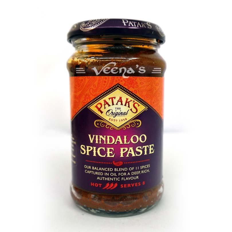 Buy Pataks Vindaloo Curry Paste Hot 283g at Veenas.com - Online Indian Grocery Store UK