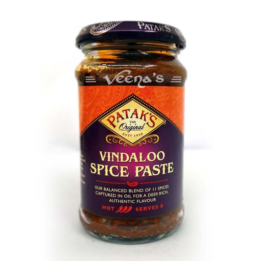 Buy Pataks Vindaloo Curry Paste Hot 283g at Veenas.com - Online Indian Grocery Store UK