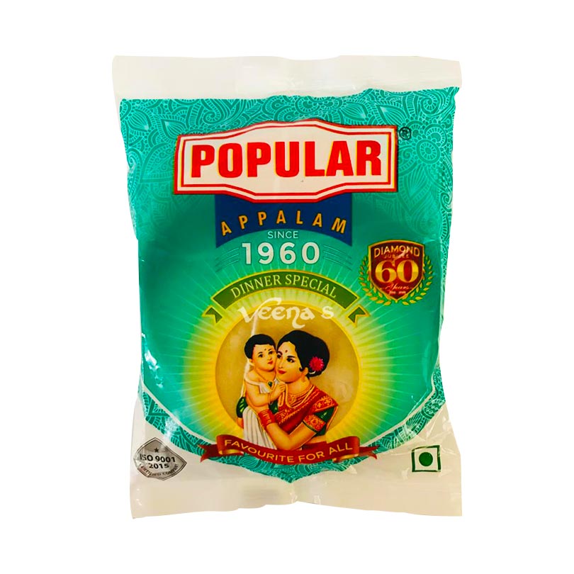 Buy Popular Appalam 200g at Veenas.com - Online Indian Grocery Store UK