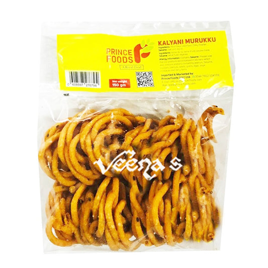 Buy Prince Foods Kalyani Murukku 150g at Veenas.com - Online Indian Grocery Store UK