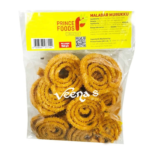 Buy Prince Foods Malabar Murukku 150g at Veenas.com - Online Indian Grocery Store UK