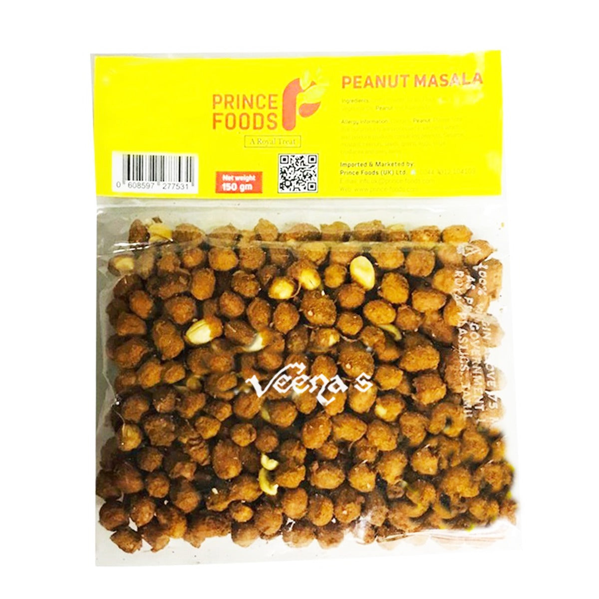 Buy Prince Foods Peanut Masala 150g at Veenas.com - Online Indian Grocery Store UK 