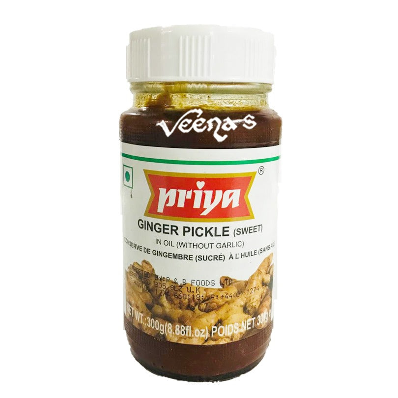 Buy Priya Sweet Ginger Pickle 300g at Veenas.com - Online Indian Grocery Store UK