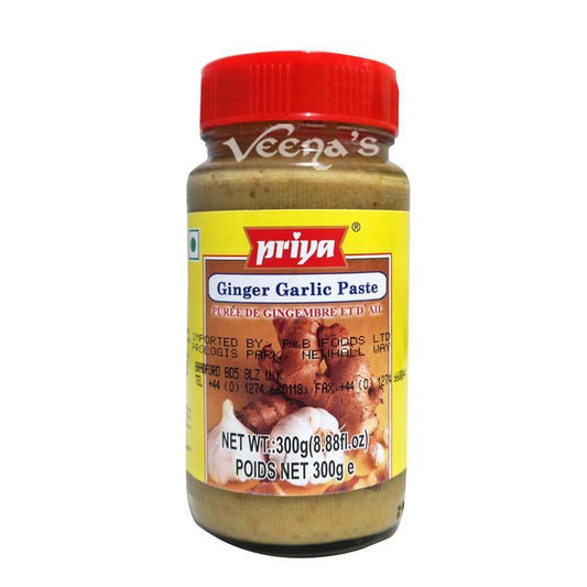 Buy Priya Ginger Garlic Paste 300G at Veenas.com - Online Indian Grocery Store UK