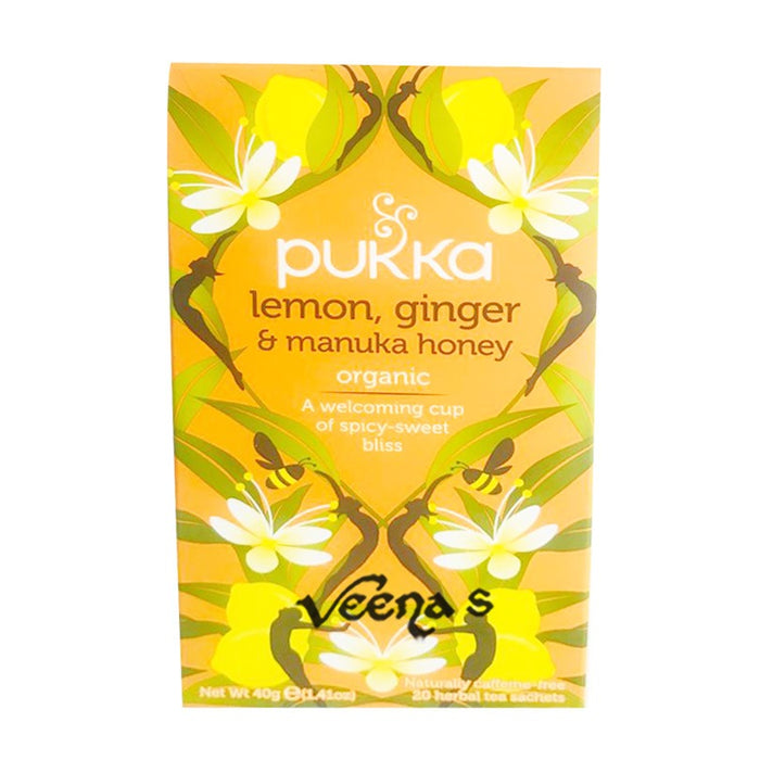 Pukka Lemon, Ginger & Manuka Honey (20 Sachets) 40g