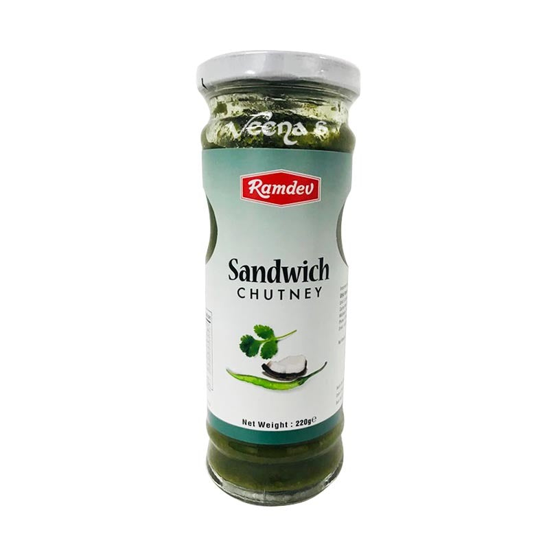 Buy Ramdev Sandwich Chutney 220g at Veenas.com - Online Indian Grocery Store UK