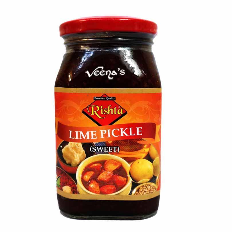 Buy Rishta Lime Pickle Sweet 400g at Veenas.com - Online Indian Grocery Store UK