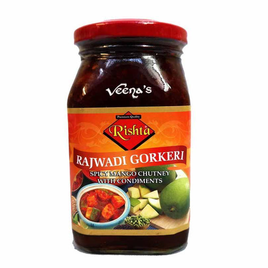 Buy Rishta Rajwadi Gorkeri Pickle 450g at Veenas.com - Online Indian Grocery Store UK