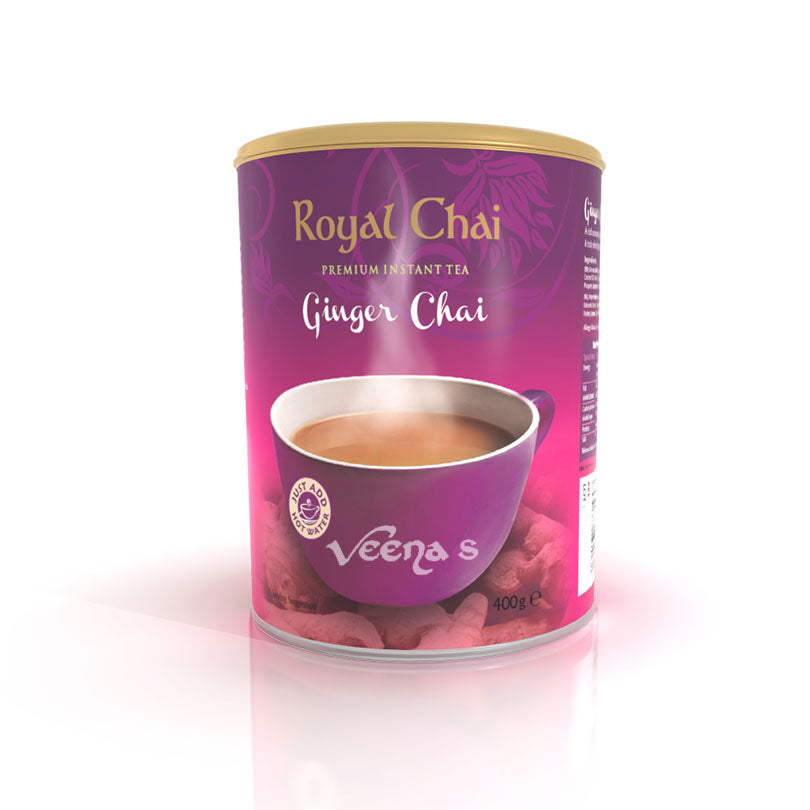Buy Royal Chai Ginger Tea 400g (Unsweetened) at Veenas.com - Online Indian Grocery Store UK