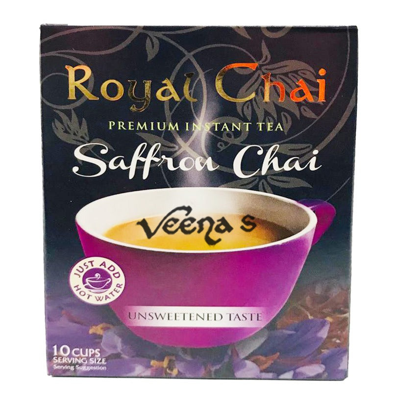 Buy Royal Chai Saffron Tea 140g (Unsweetened) at Veenas.com - Online Indian Grocery Store UK