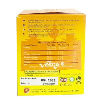 Royal Chai Turmeric Tea 140g (Unsweetened)