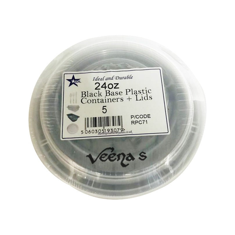 SDL 240Z Black Base Plas Container & Lids