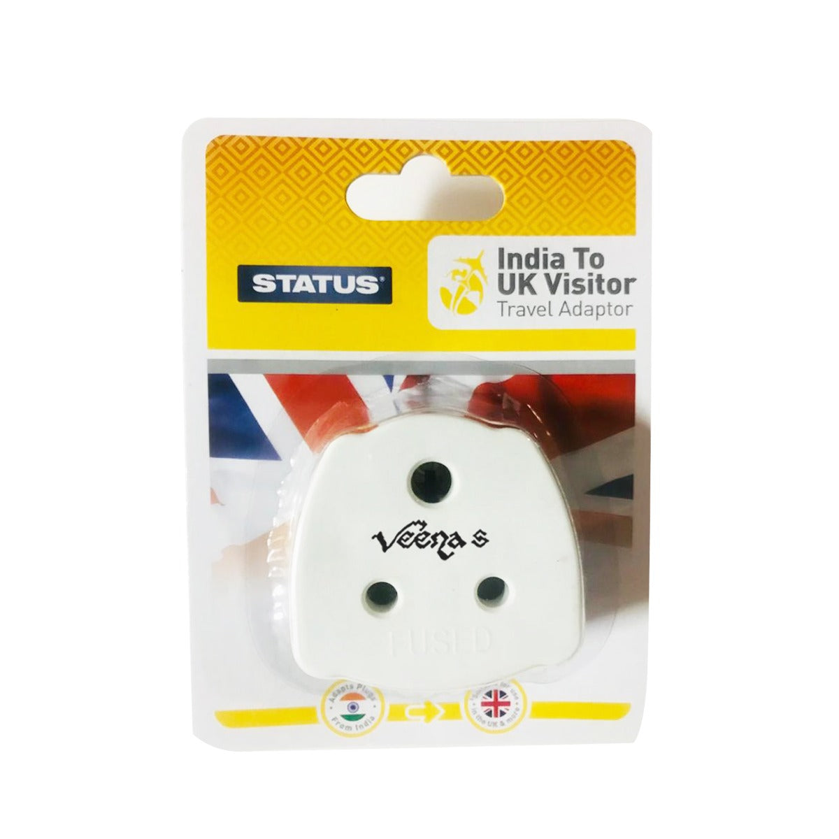 Status India to UK visitor adaptor P0146
