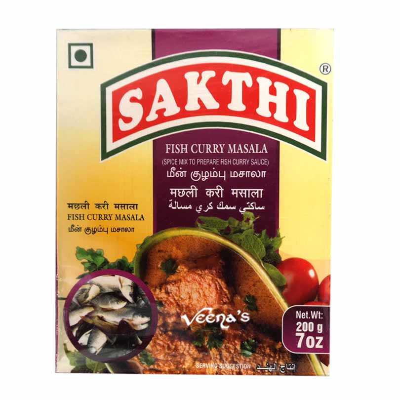 Buy Sakthi Fish Curry Masala 200g at Veenas.com - Online Indian Grocery Store UK