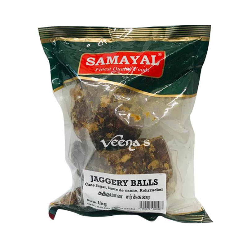 Buy Samayal Jaggery Ball Black 1kg at Veenas.com - Online Indian Grocery Store UK