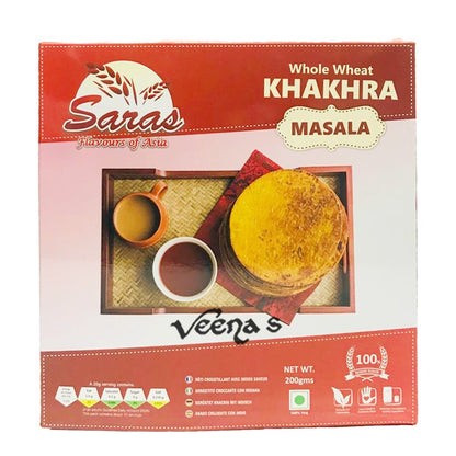 Buy Saras Khakhra Masala 200g at Veenas.com - Online Indian Grocery Store UK
