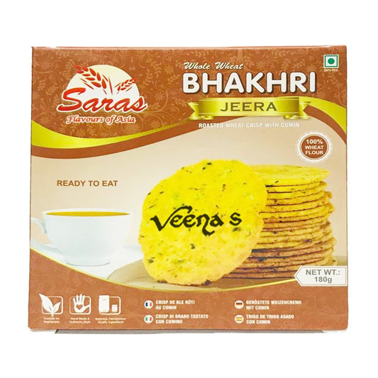 Saras Whole Wheat Bhakhri Jeera 180g
