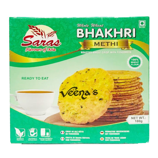 Saras Whole wheat Bhakhri Methi 180g