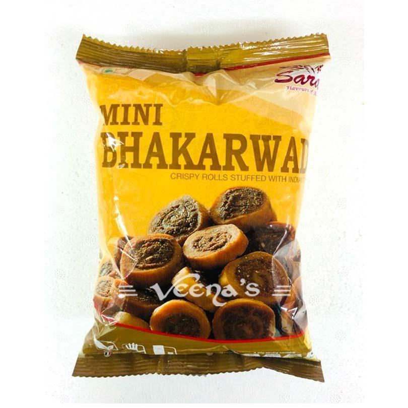 Buy Saras Mini Bhakarwadi 200g at Veenas.com - Online Indian Grocery Store UK