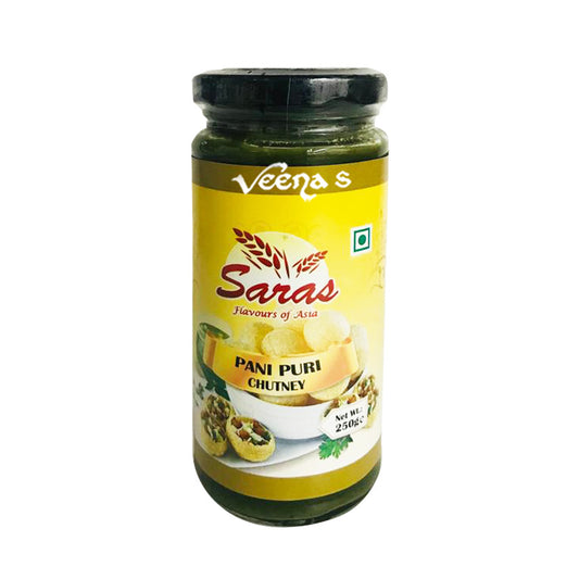 Buy Saras Pani Puri Chutney 250g at Veenas.com - Online Indian Grocery Store UK