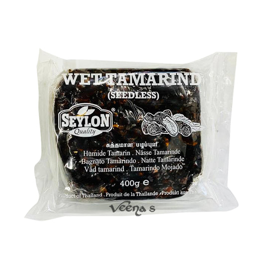 Buy Seylon Wet Tamarind Seedless 400g at Veenas.com - Online Indian Grocery Store UK