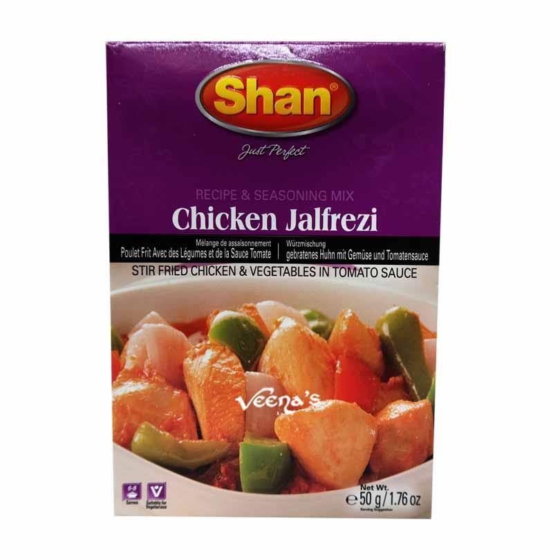 Buy Shan Chicken Jalfrezi Masala 50g at Veenas.com - Online Indian Grocery Store UK