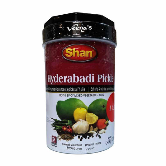 Buy Shan Hydrabadi Mixed Pickle 1kg at Veenas.com - Online Indian Grocery Store UK