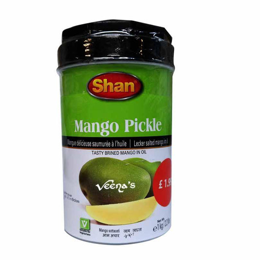 Buy Shan Mango Pickle 1kg at Veenas.com - Online Indian Grocery Store UK