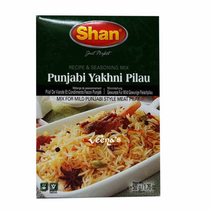 Buy Shan Punjabi Yakhni Pilau 50g at Veenas.com - Online Indian Grocery Store UK