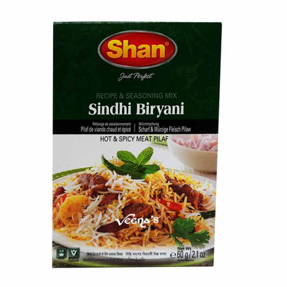 Buy Shan Sindhi Briyani Masala 60g at Veenas.com - Online Indian Grocery Store UK