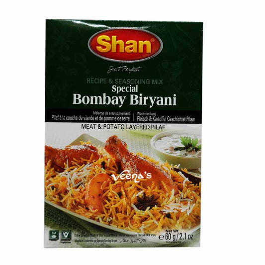 Buy Shan Special Bombay Biryani Masala 60g at Veenas.com - Online Indian Grocery Store UK