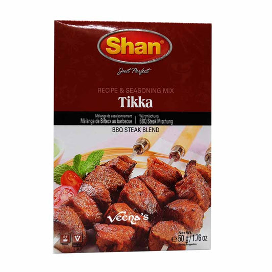 Buy Shan Tikka BBQ Steak Blend 50g at Veenas.com - Online Indian Grocery Store UK
