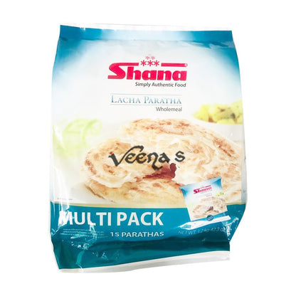 Buy Shana Lacha Paratha Wholemeal Multipack 15 Parathas 1.2kg at Veenas.com - Online Indian Grocery Store UK