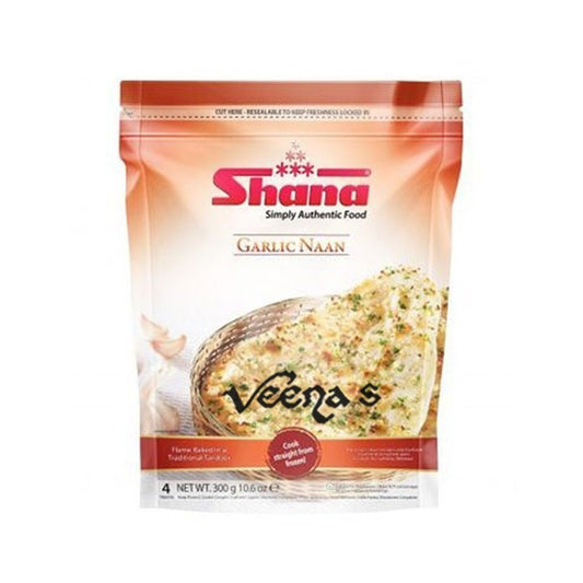 Buy Shana Garlic Naan 300g at Veenas.com - Online Indian Grocery Store UK