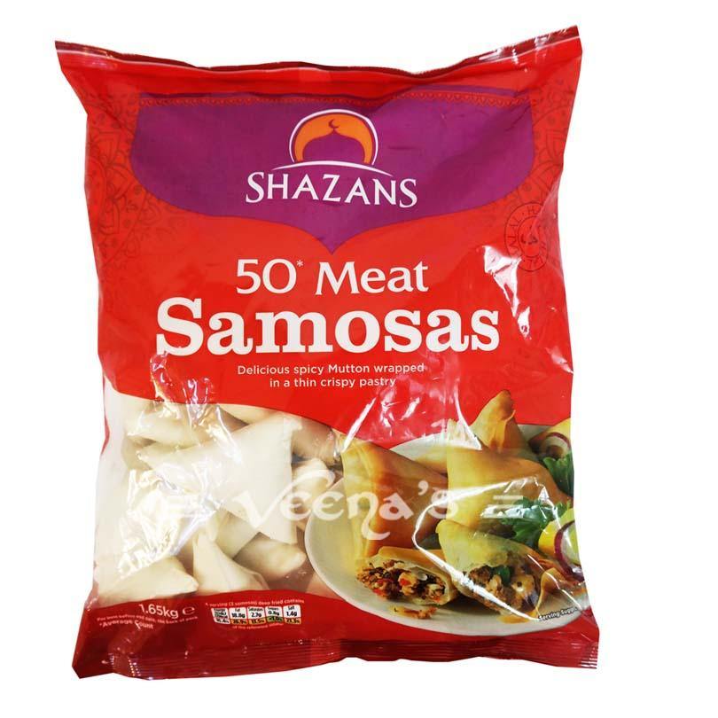 Buy Shazans 50 Meat Samosa 1.65kg at Veenas.com - Online Indian Grocery Store UK